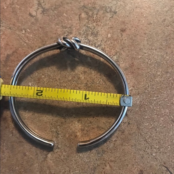 925 sterling silver knot cuff bracelet - Picture 4 of 6